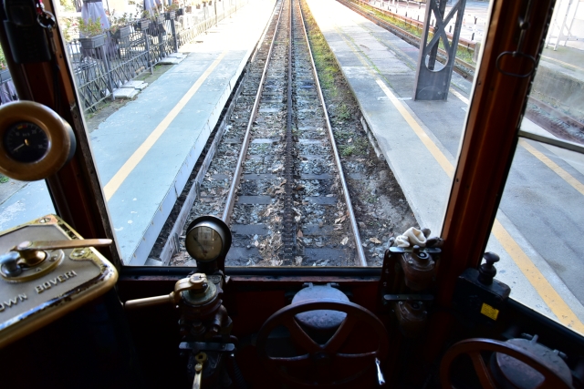 La Tranvia Sassi-Supergaの車内